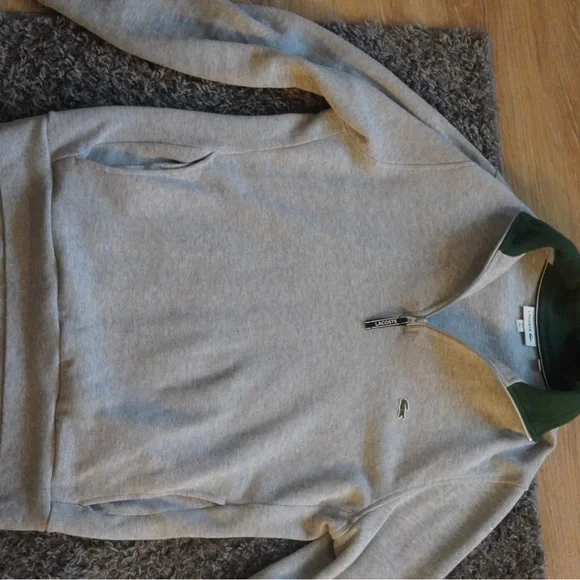 Lacoste🐊 Mens 1/4 Zip Sweatshirt - Picture 1 of 4